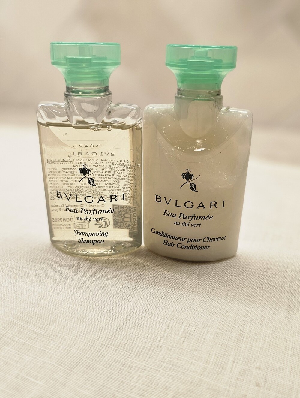 BVLGARI Eau Parfumee au The Vert Shampoo Conditioner Travel Duo 1.3 oz